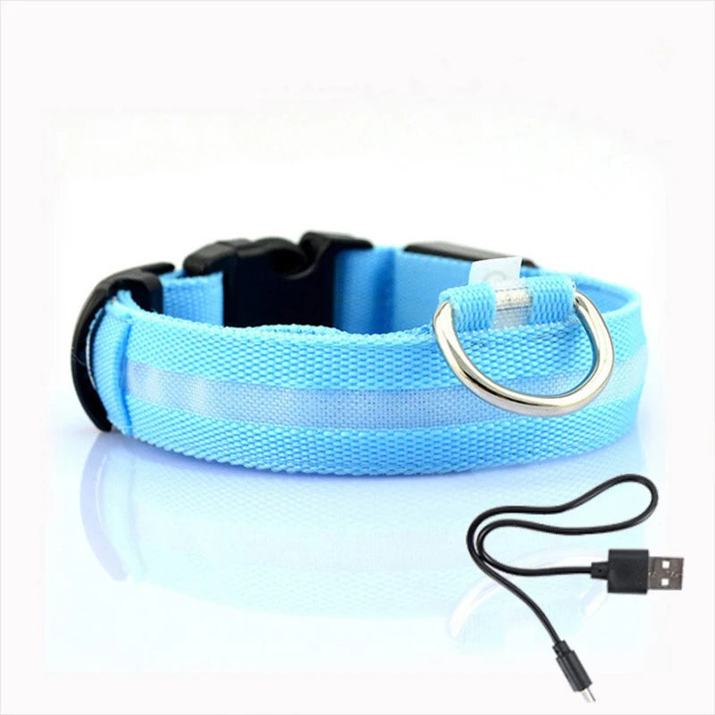 Collar con luz LED para perros